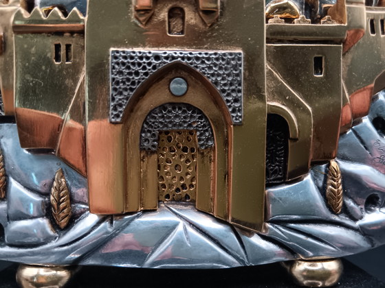 Image 1 of Frank Meisler versilberte und vergoldete Skulptur