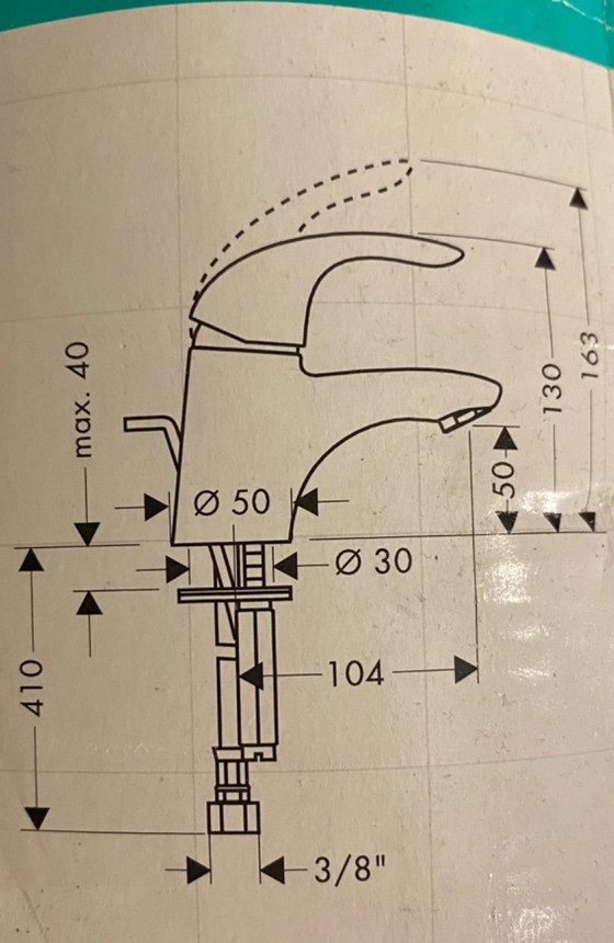 Image 1 of Hansgrohe Focus E. Originele wastafelmengkraan Nieuw