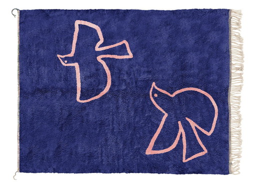 4-color Moroccan wool carpet 250cmx150cm