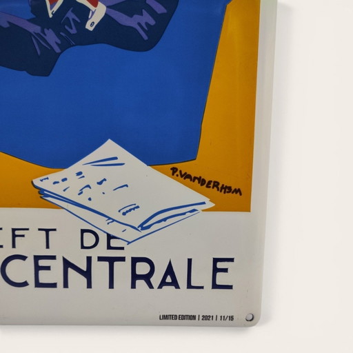 Ongestoord Genot geeft de Radio-Centrale / Plaque émaillée / Edition Limitée 