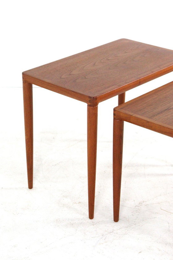 Image 1 of Tables d'appoint gigognes Henry W. Klein pour Bramin, style vintage danois