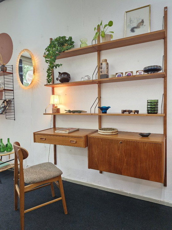 Vintage wall system Randers PS system Danish Furniture – Wall cabinet, Wood (photo 13 of 16)
