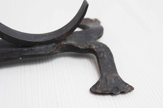 Image 1 of Brutalist candlestick in iron 1950