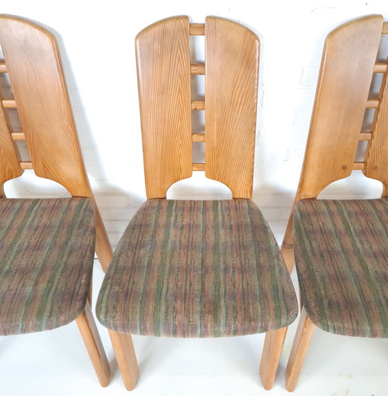 Image 1 of 4x vintage Lübke chairs, Brutalist, 1970s, mid-century