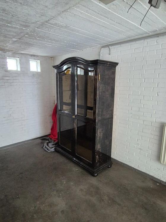 Image 1 of Elegant goatskin leather wardrobe by Aldo Tura