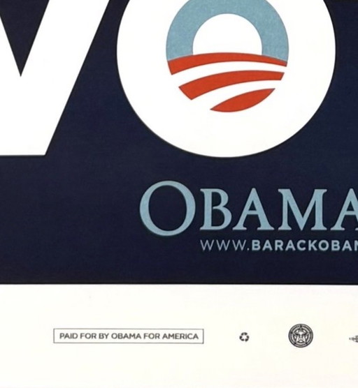 Originales Obama-Wahlkampfplakat von 2008