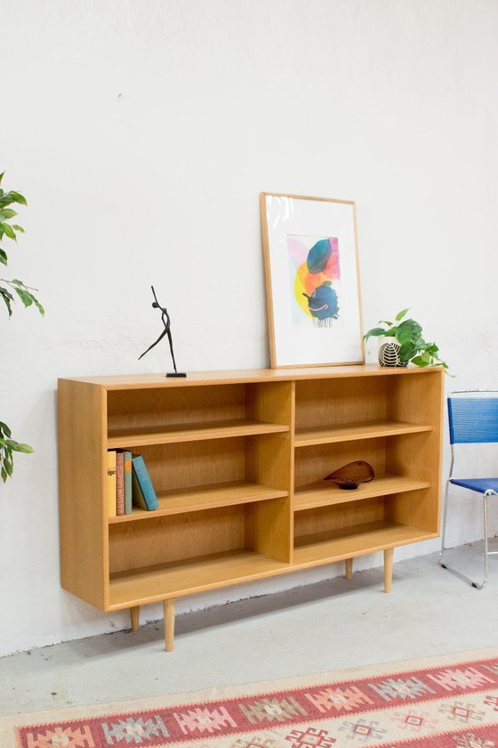 Image 1 of WK Möbel libreria a ripiani alti in rovere vintage