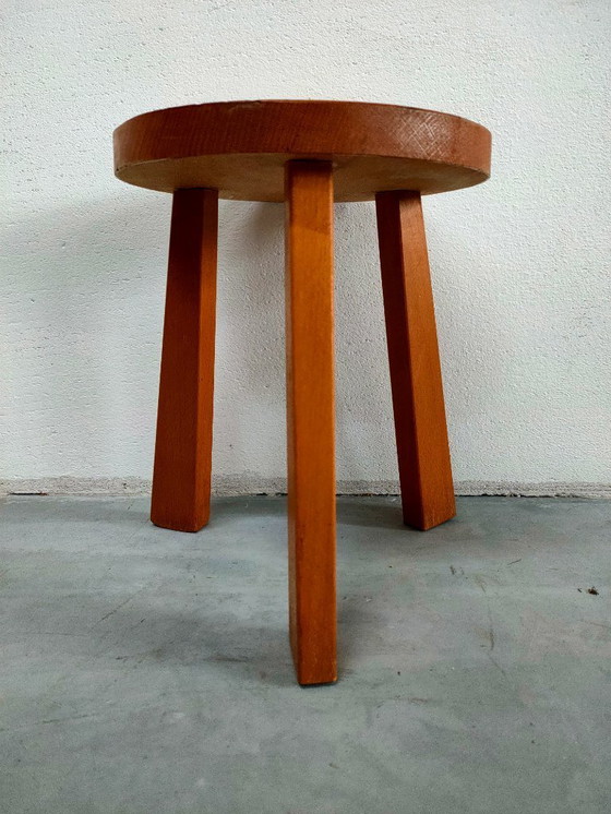 Image 1 of Tavolino da caffè vintage rotondo a 3 gambe