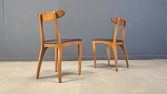 Image 1 of Mid century belgian dining chairs, set of 10, 1960s