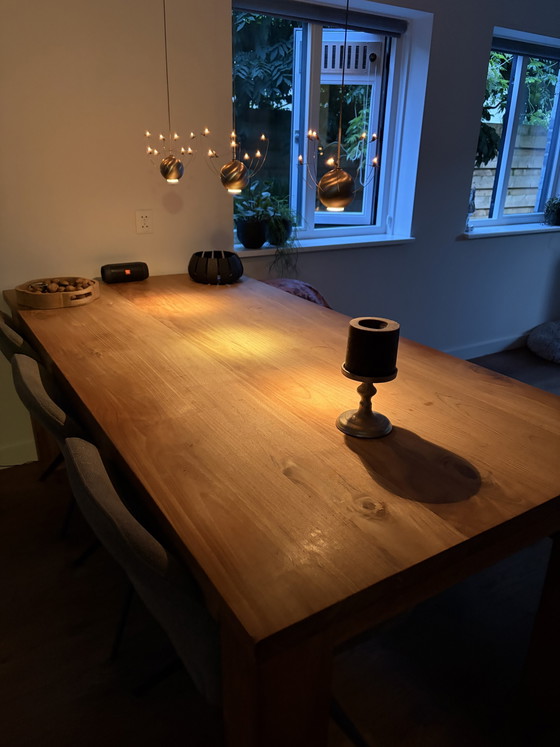 Image 1 of Teak table with bench