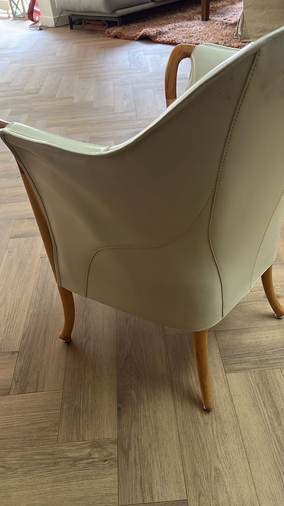 Image 1 of Poltrona di design originale Giorgetti in pelle – in ottime condizioni.