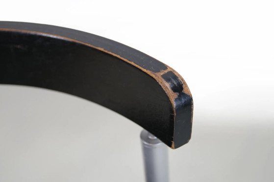 Sculptural Erik Magnussen Parken chairs for Paustian, 1980's – Magnussen (Erik), Dining chairs, polished steel (photo 6 of 7)