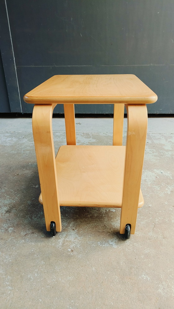 Image 1 of Carrello Zweedse IKEA Scandinavische Berken Brunado 2004 in Stijl van Alvar Aalto - Piccolo danno su una gamba