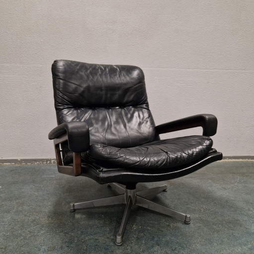 Strassle Poltrona vintage in pelle sedia girevole sedia girevole