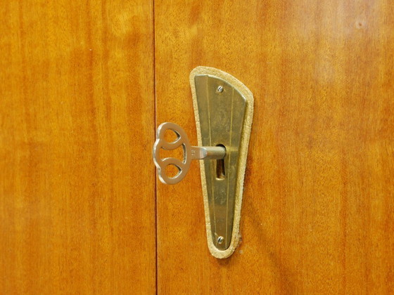 Image 1 of Vintage hallway cabinet / multi-purpose cabinet / linen cupboard – Mid-century walnut cabinet, 1960s, Germany