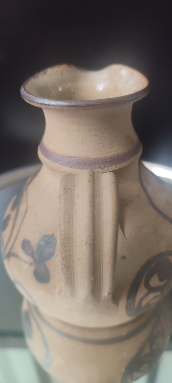 Image 1 of YAEL Ceramic Pitcher, Old Jaffa (Israel), Folk Art