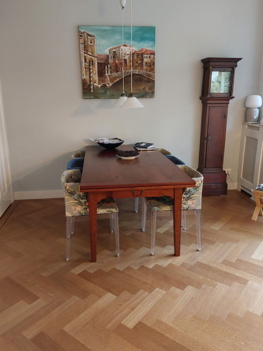 Design ausziehbarer Kirschholz Esstisch
