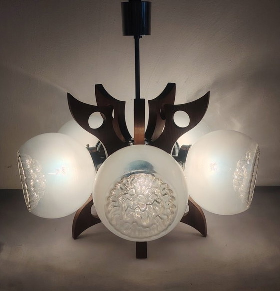 Image 1 of Space Age Sputnik Futurist Ceiling Light