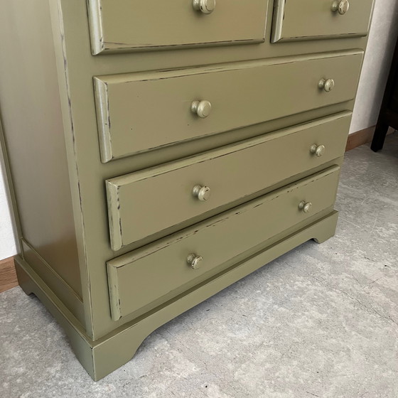 Image 1 of Cassettiera con patina verde