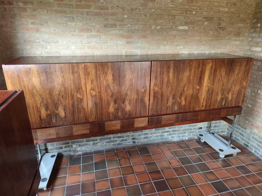 Modernist wall cabinet, furniture factory Aurore 1960