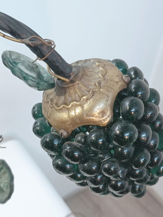 Image 1 of Sculptural lamp, bunch of grapes, Murano glass, 1960s