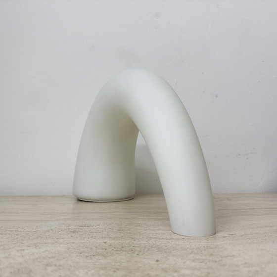 Image 1 of Fontana Arte Thor glass table lamp , 1980s Italy
