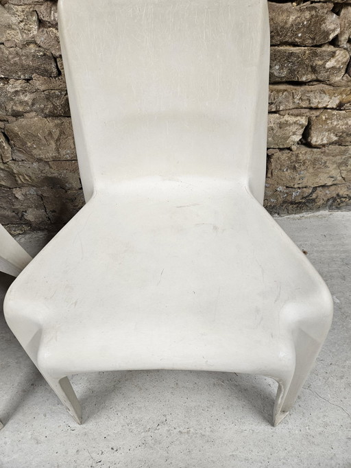 5 Bofinger chairs Helmut Batzner 1970