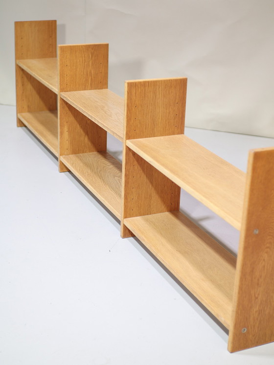 Image 1 of Eiken Wandsysteem Wandplanken Deens Vintage