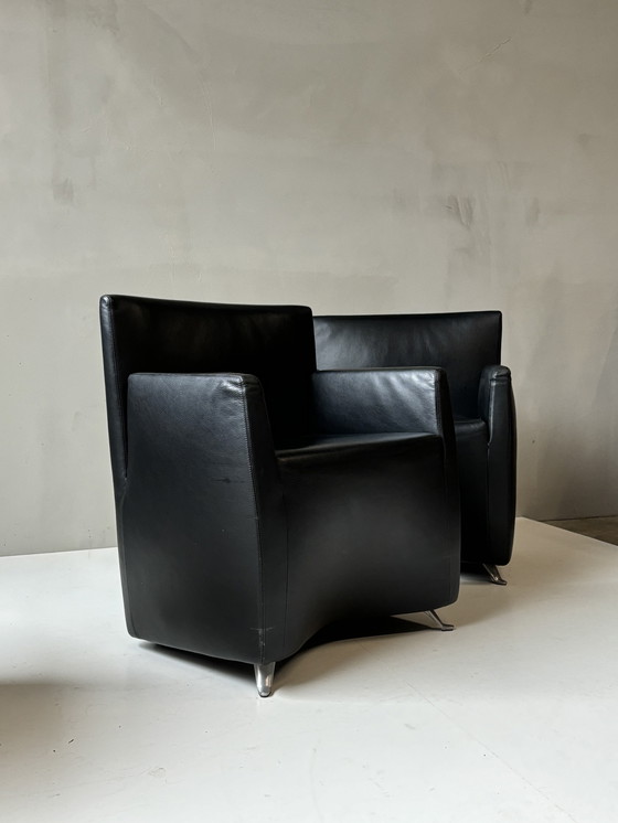 Image 1 of Set van 2 Caprichair fauteuils – Hannes Wettstein, Baleri Italia (1990) – Iconisch design