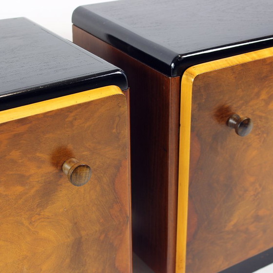 Pair of Czechoslovak Modernist Bedside Tables, Circa 1935 – up zavody, Nightstands, Wood (photo 7 of 14)