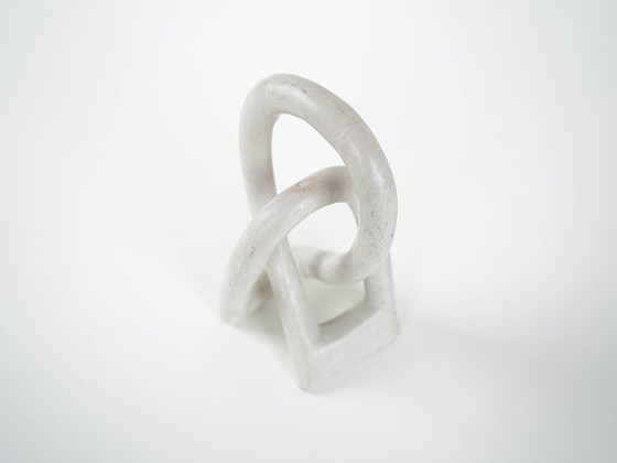 Image 1 of Sculpture abstraite blanche, design danois, années 1980, fabriquée au Danemark