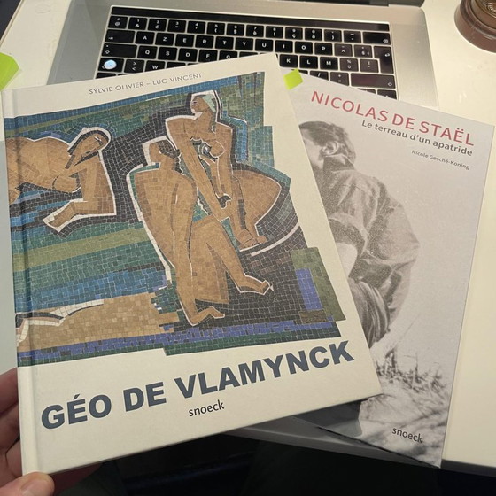 Georges (Géo) de Vlamynck, Composizione astratta, Olio su tavola, Anni '60 – Dipinti e disegni (photo 8 of 13)