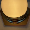 Decken-/Wandleuchte Gold 60er/70er Jahre