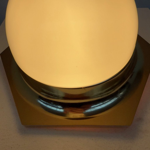 Decken-/Wandleuchte Gold 60er/70er Jahre