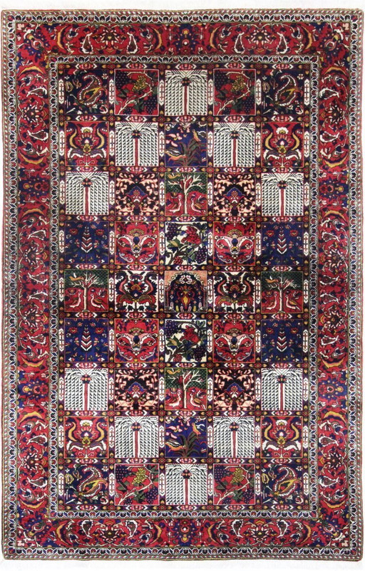 Alfombra persa original Bakhtiar/Bakhtiar nómada, fina y como nueva, 255x160 cm