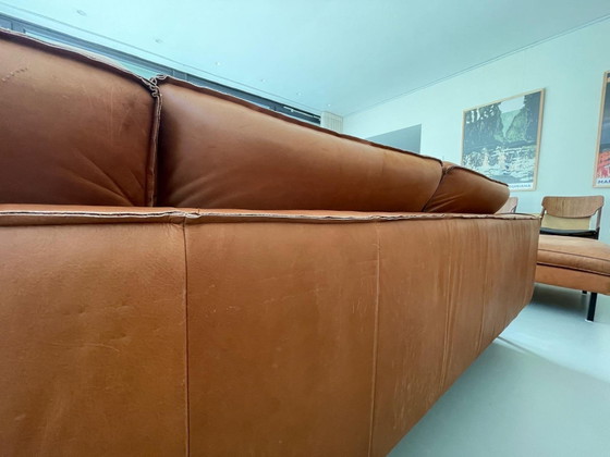 Leren 3,5-Zitsbank (loods5 slimm), Loods 5, Banken, Leer, Metaal, Bruin (foto 7 van 12)