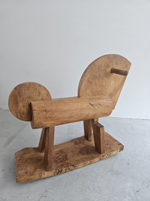 Caballito mecedor de madera vintage único – decoratieve objecten, Wood (photo 2 of 7)