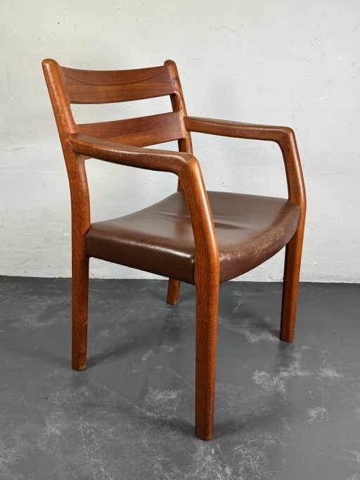 Teakhouten fauteuil van Erik Kirkegaard voor Glustrup 1960