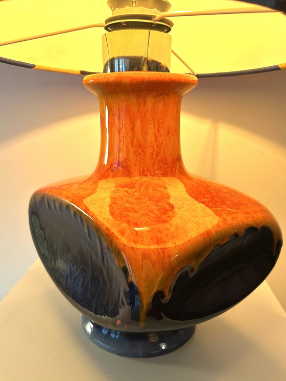 Image 1 of Era espacial: Lámpara de mesa Cari Zalloni, pieza rara, para PAN Keramik / Goebel.