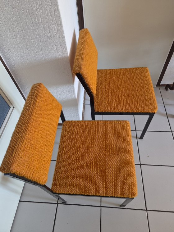 2x SM07 Pastoe Cees Braakman – Sillas de comedor, Metal, Textile (photo 5 of 9)