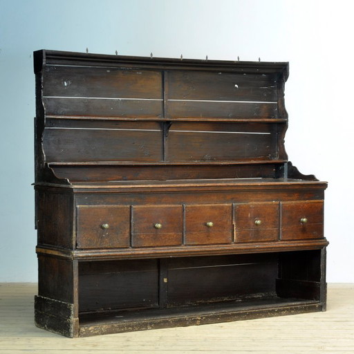 Buffet en chêne anglais, vers 1720