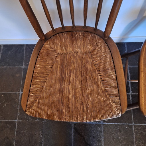 Set of 2 original WKS midcentury chairs WK Mobel Arno Lambrecht