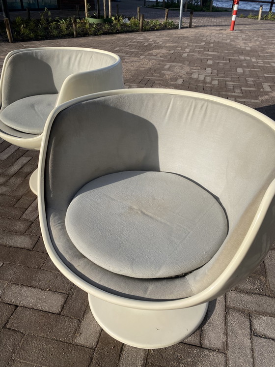 Image 1 of 2x Sedie Eero Aarnio Cognac originali e intatte con patina