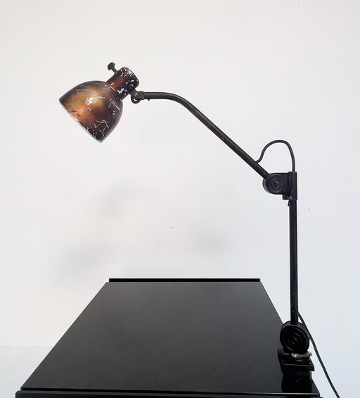 Industrial Height Adjustable Vintage Clamp Lamp, 1960's