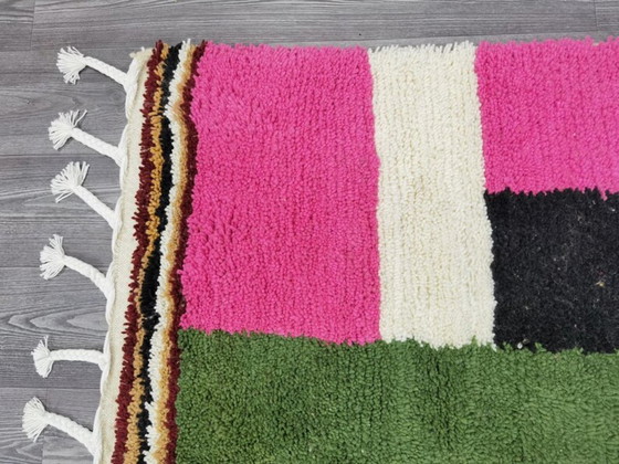 Image 1 of Tapis berberi multicolori in lana 250x150 cm