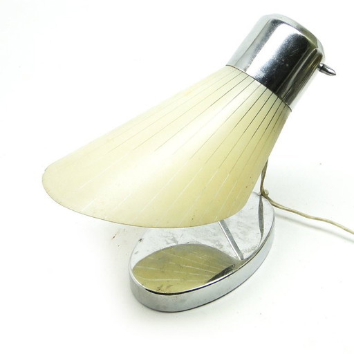 Bedside Table Lamp From Drupol, Former Czechoslovakia, 1950s – tafellampen, Metal, Plastic