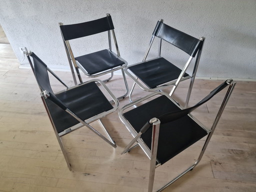 Einzigartiges Set von 4 Tamara Klappstühlen von Arrben Italy