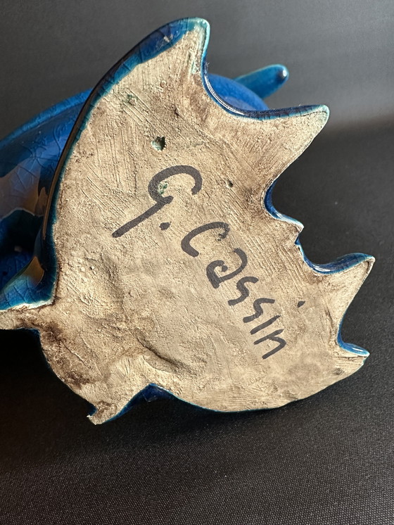 Image 1 of Art Deco keramische eend van George Cassin, Frankrijk ca. 1950 – gesigneerd