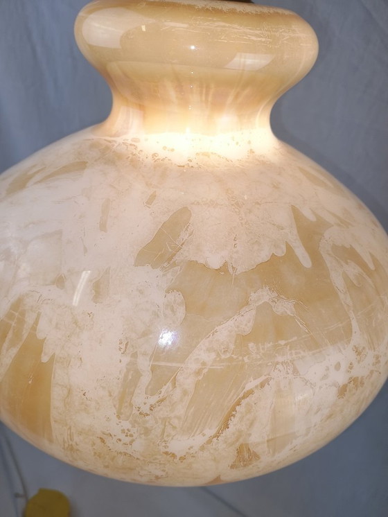 Image 1 of Lampada a sospensione vintage in vetro di Murano di Carlo Nason per Mazzega, 1950-1960