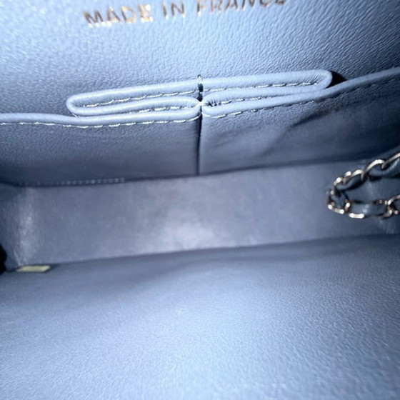 Image 1 of Chanel Classic Flap Small - Caviar 23CM Gewatteerd Donkergrijs Grijs Goudkleurige Hardware Serie 26